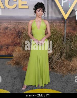 Rowan Blanchard kommt am Dienstag, den 17. Januar 2023, zum POKERFACE des Peacock's Los Angeles Premiere im Hollywood Legion Theater in Hollywood, Kalifornien. (Foto: Sthanlee B. Mirador/Sipa USA) Stockfoto