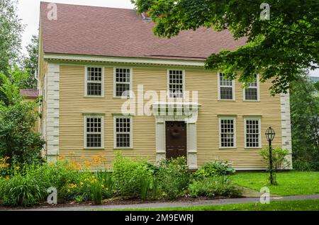 Haus im Old Deerfield Village Historic District, Massachusetts, USA Stockfoto