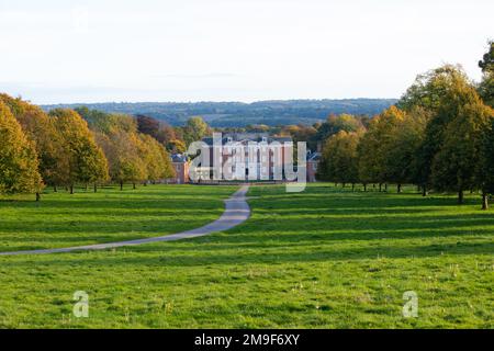 Chevening House in der Nähe von Sevenoaks in Kent. Sitz des britischen Staatssekretärs für auswärtige Angelegenheiten und Commonwealth-Angelegenheiten und/oder anderer Regierungsmitglieder. Stockfoto