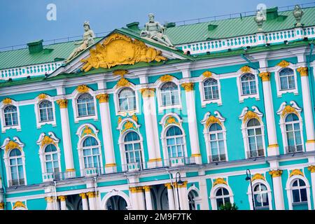 Winterpalast, Eremitage-Museum, St. Petersburg, UNESCO-Weltkulturerbe, Russische Föderation Stockfoto