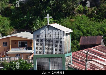 Kanarienvogel, St. Lucia - 8. Januar 2023 - die römisch-katholische Kirche St. Anthony von Padua im Dorf Kanarische Inseln. Stockfoto