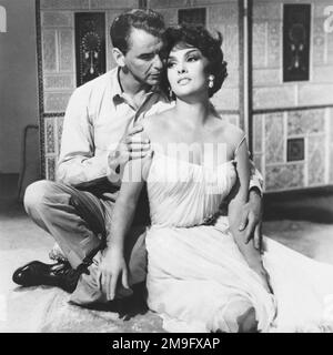 NOCH NIE SO WENIGE 1959-MGM-Filme mit Gina Lollobrigida und Frank Sinatra Stockfoto