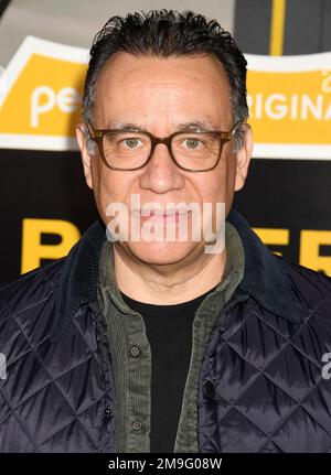 Los Angeles, Kalifornien, USA. 17. Januar 2023. Fred Armisen nimmt am 17. Januar 2023 im Hollywood Legion Theater in Los Angeles, Kalifornien, an der Premiere der Peacock-Originalserie „Poker Face“ Teil. Kredit: Jeffrey Mayer/Jtm Photos/Media Punch/Alamy Live News Stockfoto