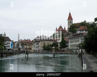 Schloss Thun, Thun, Schweiz, Europa Stockfoto
