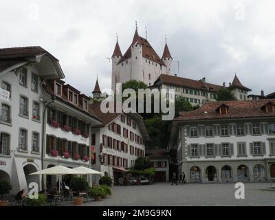 Schloss Thun, Thun, Schweiz, Europa Stockfoto