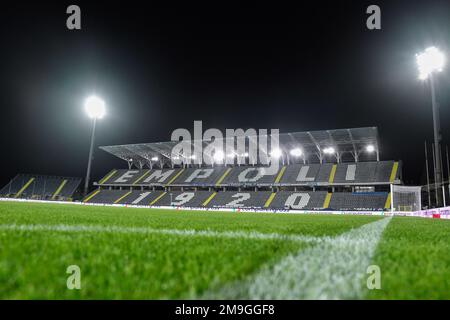 Carlo Castellani Stadion, Empoli, Italien, 16. Januar 2023, Allgemeiner Blick auf das Carlo Castellani Stadion während des Empoli FC vs UC Sampdoria - italienische Socce Stockfoto