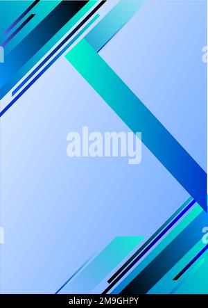 Ein abstrakter Hintergrund mit Linien in blauen Schattierungen Stockfoto