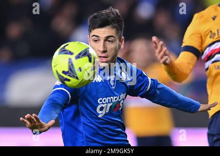 Empoli, Italien. 16. Januar 2023. Fabiano Parisi (Empoli FC) beim Empoli FC vs UC Sampdoria, italienisches Fußballspiel Serie A in Empoli, Italien, Januar 16 2023 Kredit: Independent Photo Agency/Alamy Live News Stockfoto