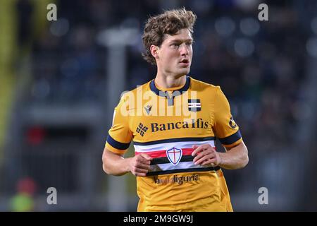 Empoli, Italien. 16. Januar 2023. Sam Lammers (UC Sampdoria) beim Empoli FC vs UC Sampdoria, italienisches Fußballspiel Serie A in Empoli, Italien, Januar 16 2023 Kredit: Independent Photo Agency/Alamy Live News Stockfoto