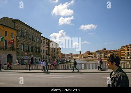 Blick auf die Straße um Pisa Stockfoto