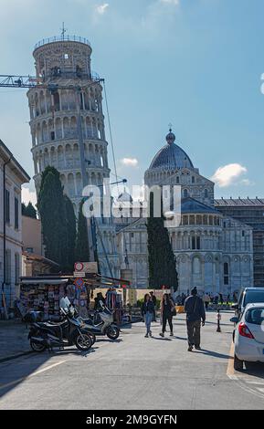 Blick auf die Straße um Pisa Stockfoto