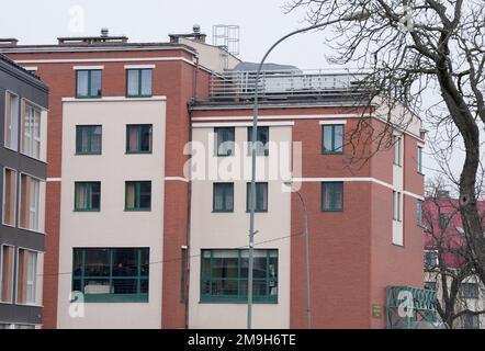 Slubice, Polen. 18. Januar 2023. Das zukünftige gemeinsame Zentrum der deutsch-polnischen Polizei. Kredit: Soeren Stache/dpa/Alamy Live News Stockfoto