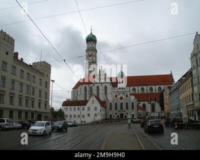 Basilika SS. Ulrich und Afra, Augsburg, Bayern, Deutschland, Europa Stockfoto