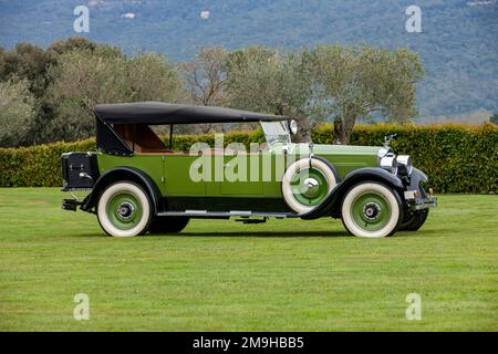 Seitenansicht des 1926 Packard Acht Touring-Autos für 243 7 Passagiere Stockfoto