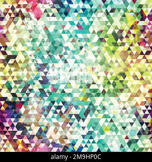Psychedelisches Dreieck - nahtloses Muster Stock Vektor