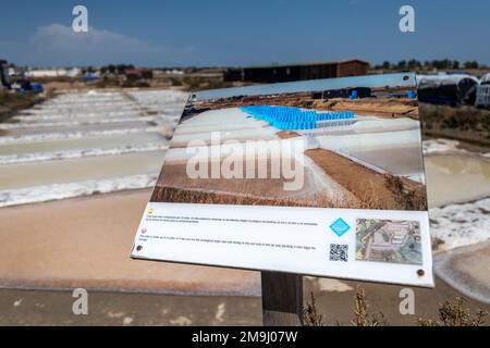 Salzmarschen, Isla Cristina, Spanien Stockfoto