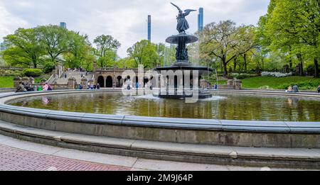 Bethesda Fountain, Central Park, New York City, New York, USA Stockfoto