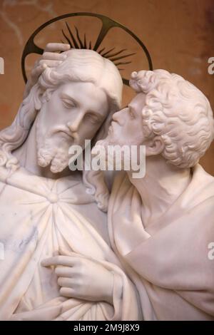 Le Baiser de Judas. Eglise Saint-Jean de Latran. Rom. - Italienisch. - Der Kuss von Juda. Kirche St. John Lateran. Rom. Italien. Europa. Stockfoto