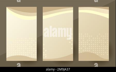 Hintergrund für das Banner zum Karussell in sozialen Medien. Abstrakte Vektordarstellung für Karussell-Post in sozialen Medien. Stock Vektor