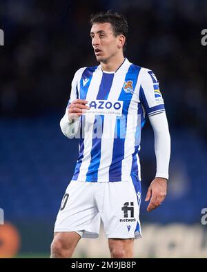 Mikel Oyarzabal von Real Sociedad während des Spiels Copa del Rey zwischen Real Sociedad und RCD Mallorca im reale Arena Stadium am 17. Januar 2023 in S Stockfoto