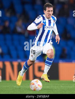 Mikel Oyarzabal von Real Sociedad während des Spiels Copa del Rey zwischen Real Sociedad und RCD Mallorca im reale Arena Stadium am 17. Januar 2023 in S Stockfoto