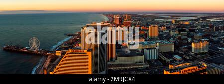 Die Stadt, Atlantic City, New Jersey, USA aus der Vogelperspektive Stockfoto