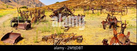 Verlassene Landmaschinen, Idaho, USA Stockfoto