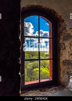 Innenraum des Leuchtturms, Halbinsel Pakri, Finnischer Golf, Ostsee, Estland Stockfoto