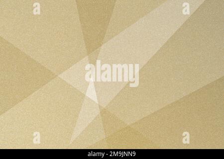 Moderner abstrakter Hintergrund in hellem Gold. Minimal. Farbverlauf. Banner mit geometrischen Formen, Linien, Streifen und Dreiecken. Design. Futuristisch. Schnitt Stockfoto