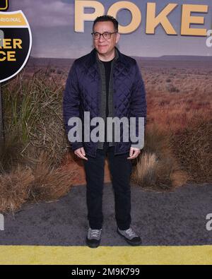 17. Januar 2023 - Hollywood, Kalifornien - Fred Armisen. Los Angeles Premiere für die „Poker Face“ der Peacock Original Series im Hollywood Legion Theater. (Kreditbild: © Billy Bennight/AdMedia via ZUMA Press Wire) NUR REDAKTIONELLE VERWENDUNG! Nicht für den kommerziellen GEBRAUCH! Stockfoto