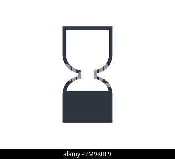 Symbol für isolierte Sanduhr-Exspiration. Verpackungskonzept und Vorschriften. Stock Vektor
