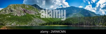 Lake und Mount Katahdin, Baxter State Park, Maine, USA Stockfoto