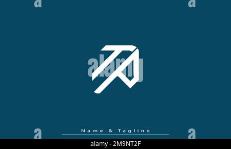Alphabet Buchstaben Initialen Monogramm Logo TP , PT Stock Vektor