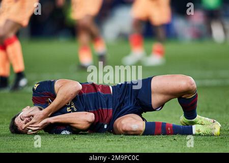 Valencia, Spanien. 18. Januar 2023. Spanische Copa del Rey: Levante UD gegen Atletico de Madrid. Kredit: Saolab/Alamy Live News Stockfoto