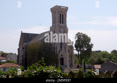 Elglise (Kirche) Saint-Martin d'Apremont, Apremont, Vendee, Frankreich Stockfoto