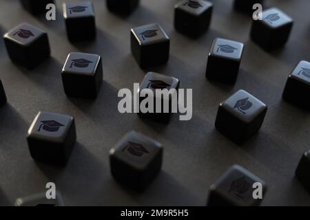 Granit der Wissenschaft. Wählen Sie einen Spezialkurs für die Schulung aus. Fakultäten und Schulen. Studentenschulden. Stipendiendarlehen. Mach einen Abschluss. Berufswahl Stockfoto