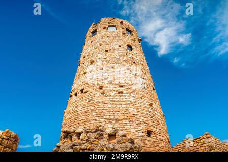 Der Wüstenaussichtsturm im Grand Canyon-Nationalpark, Südrand, Arizona, USA Stockfoto