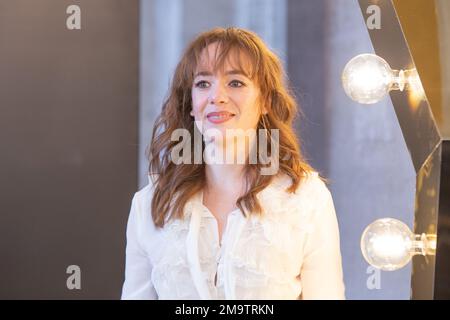 18. Januar 2023, italien, Italien, Italien: Schauspielerin Sara Lazzaro nimmt an der Fotokonferenz der tv-Serie „Call my Agent - Italy“ im Space Cinema Moderno in Rom Teil (Kreditbild: © Matteo Nardone/Pacific Press via ZUMA Press Wire) – NUR REDAKTIONELLE VERWENDUNG! Nicht für den kommerziellen GEBRAUCH! Stockfoto