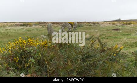 Men-an-tol, West Cornwall, England, Großbritannien Stockfoto