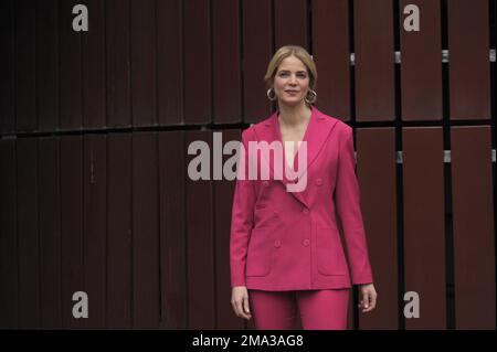 Rom, Italien. 17. Januar 2023. Rike Schmid during Photocall della Fiction Rai 'Black Out - Vite Sospese, Reportage in Roma, Italien, Januar 17 2023 Kredit: Independent Photo Agency/Alamy Live News Stockfoto