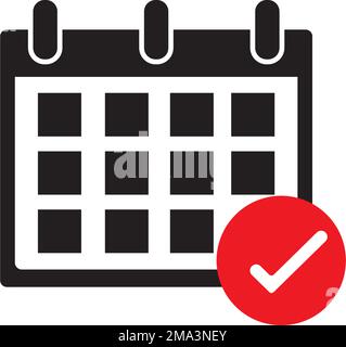 Kalendersymbol Vektordarstellung Symboldesign Stock Vektor