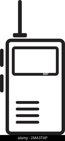 Walkie-Talkie-Symbol Vektordarstellung Logo-Design Stock Vektor