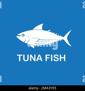 Thunfischlogo. Konstruktionsvorlage für vektordarstellung. Stock Vektor
