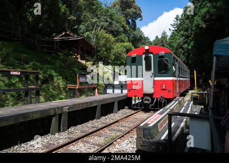 Taiwan alishan, kleiner Zug Stockfoto