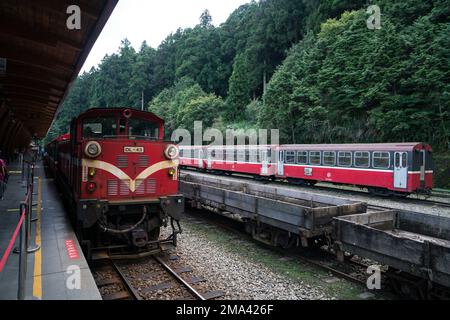 Taiwan alishan, kleiner Zug Stockfoto