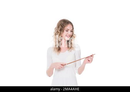 Glückliche ausländische Lehrerinnen Stockfoto