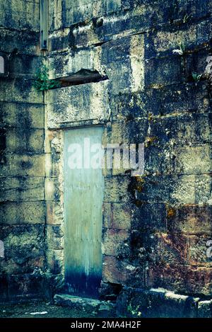 Architektonische Details eines ehemaligen Gefängnisgebäudes, Cockatoo Island, Sydney, NSW, Australien Stockfoto