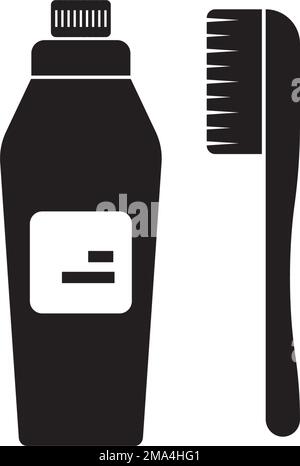 Zahnpasta-Symbol. vektordarstellung einfaches Design Stock Vektor