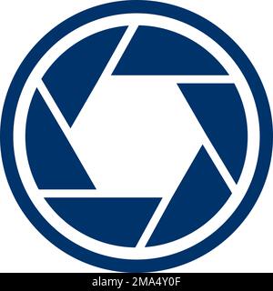 Kameraobjektiv-Symbol, Logo-Vorlage für Vektordarstellung. Stock Vektor