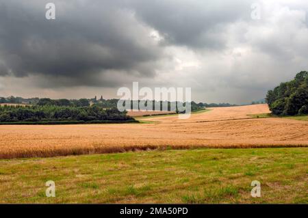 Eine Aussicht von den Hängern in der Nähe von Hawley Stockfoto